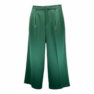 LOFT Women’s Pants 14 Green Pleated Wide Leg Trousers NWT Workwear Office Career